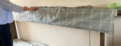 Light Blue Checked Blind