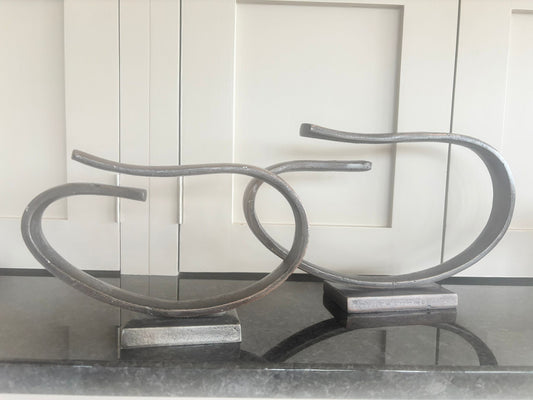 Decorative Metal Ribbon Sculpture