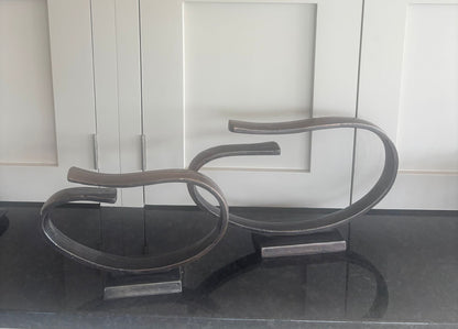 Decorative Metal Ribbon Sculpture