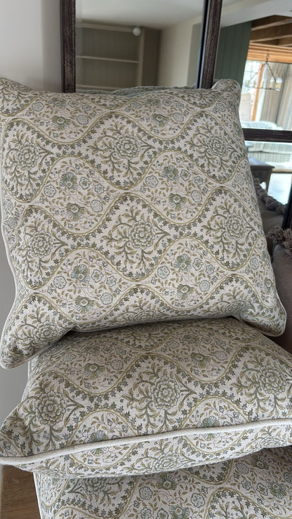 Set of Cream patterned Cushions